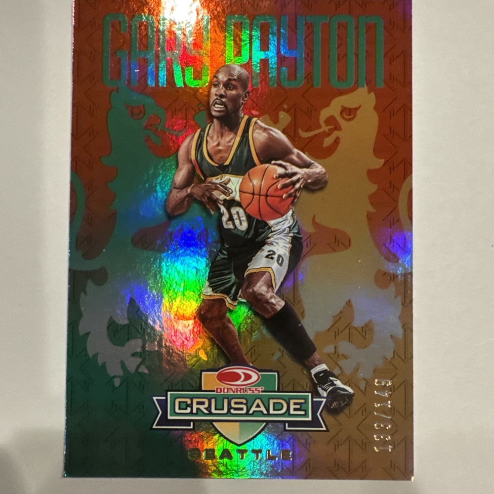 2026 Panini Crusade Gary Payton Green #91 /149 Basketball Card